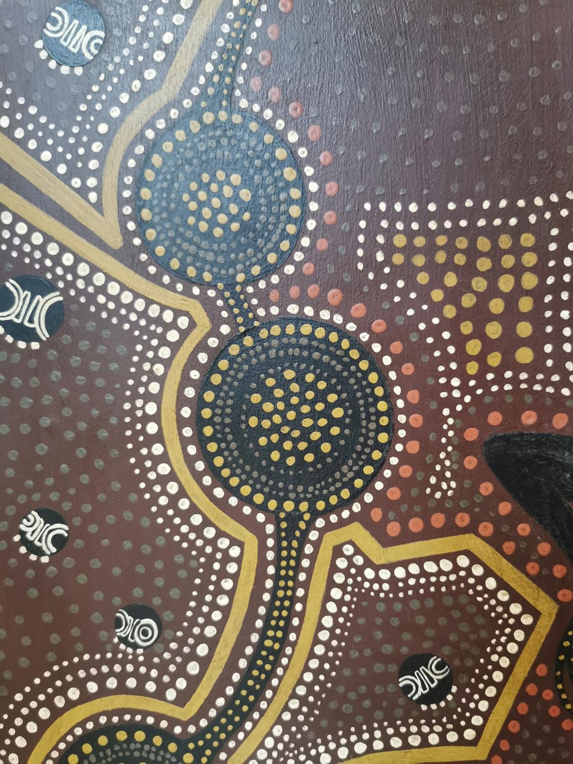 Billy Stockman Tjapaltjarri, Aboriginal Australian (1925 - 2015), oil on board , aboriginal design - Image 7 of 9