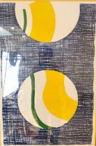Kati Casida, Norwegian, limited edition coloured lithograph, titled 'Blue Transition 1' numbered 3/
