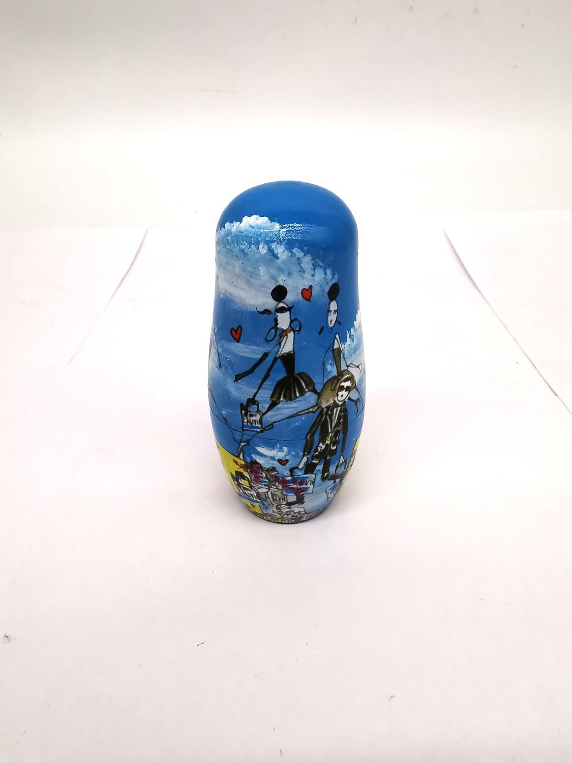 Lanvin, Paris, a set of Matryoshka dolls each hand painted with a different design. Makers mark to - Image 15 of 25