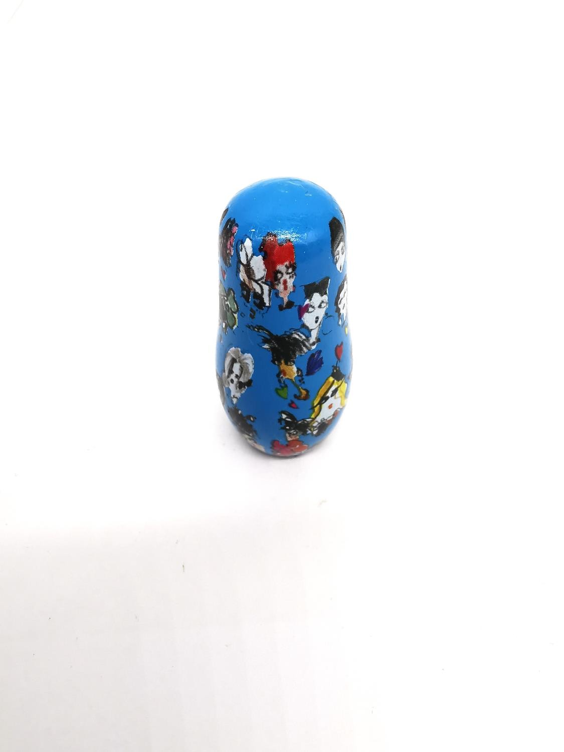 Lanvin, Paris, a set of Matryoshka dolls each hand painted with a different design. Makers mark to - Image 24 of 25