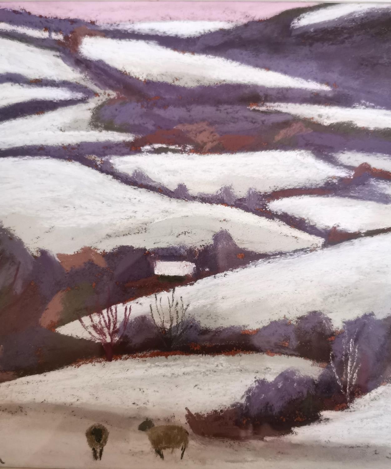 Sue Campion, British (1944-), pastel on board, titled 'Winters Day Shropshire', signed and gallery - Image 7 of 9