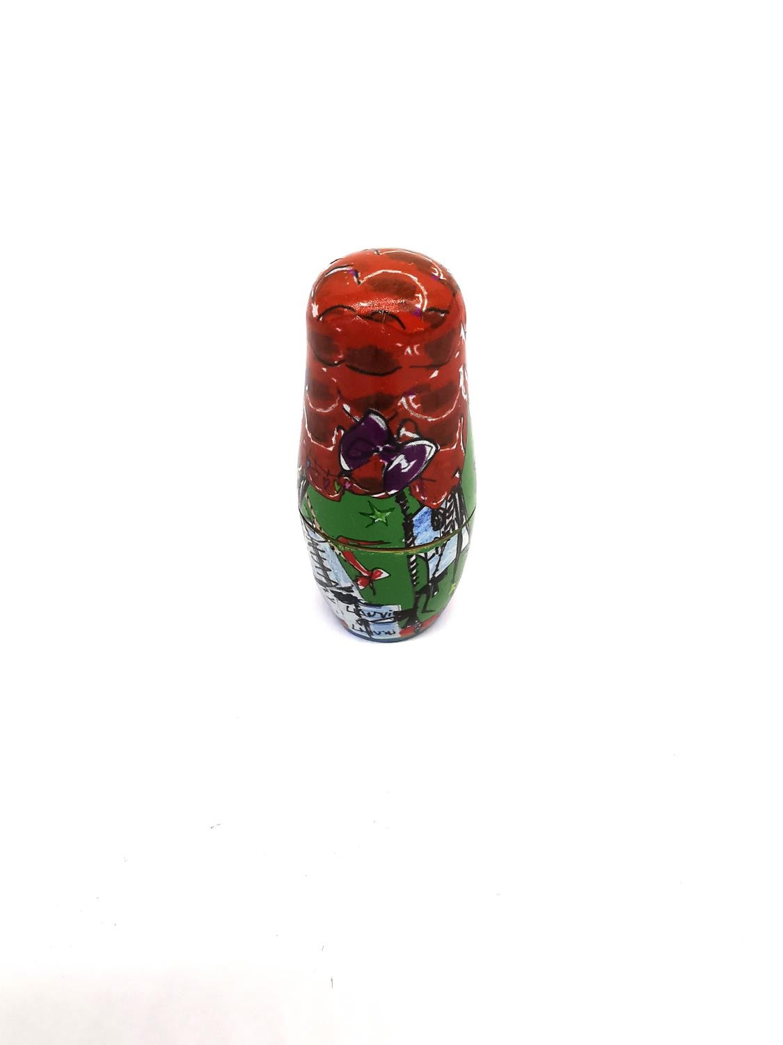 Lanvin, Paris, a set of Matryoshka dolls each hand painted with a different design. Makers mark to - Image 21 of 25