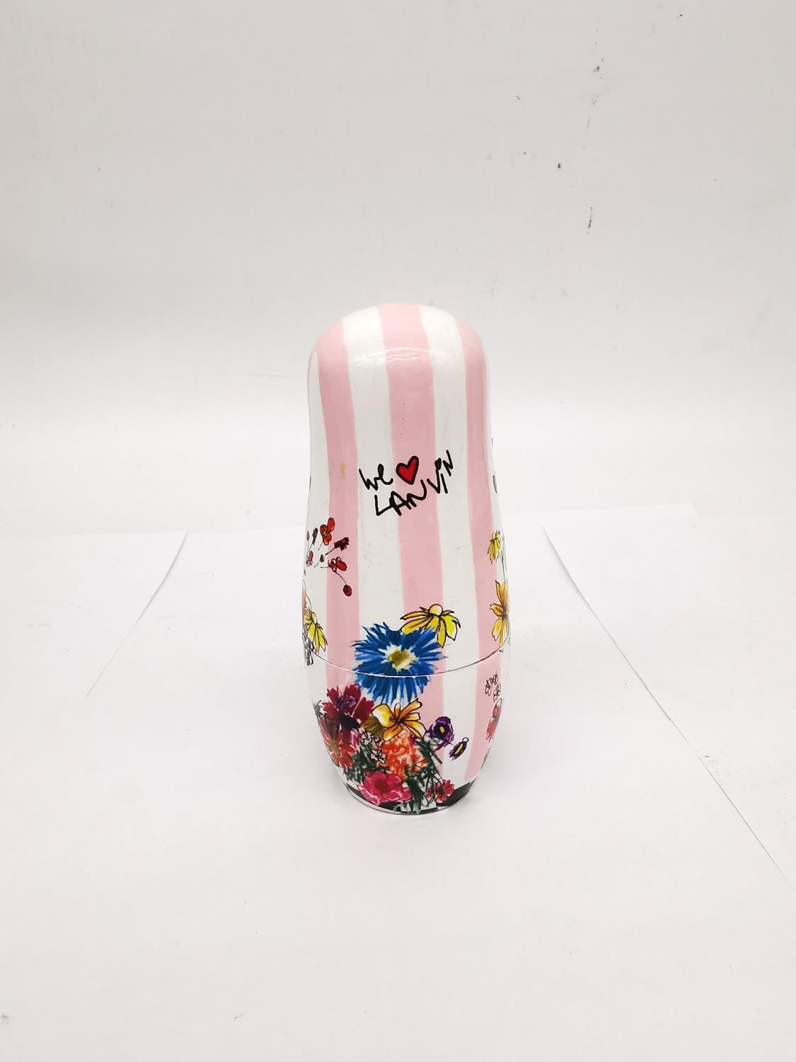 Lanvin, Paris, a set of Matryoshka dolls each hand painted with a different design. Makers mark to - Image 11 of 25