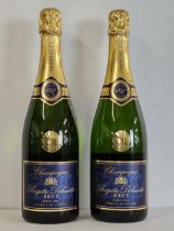 Brigitte Delmotte Brut Champagne, France. 2 x 75cl bottles