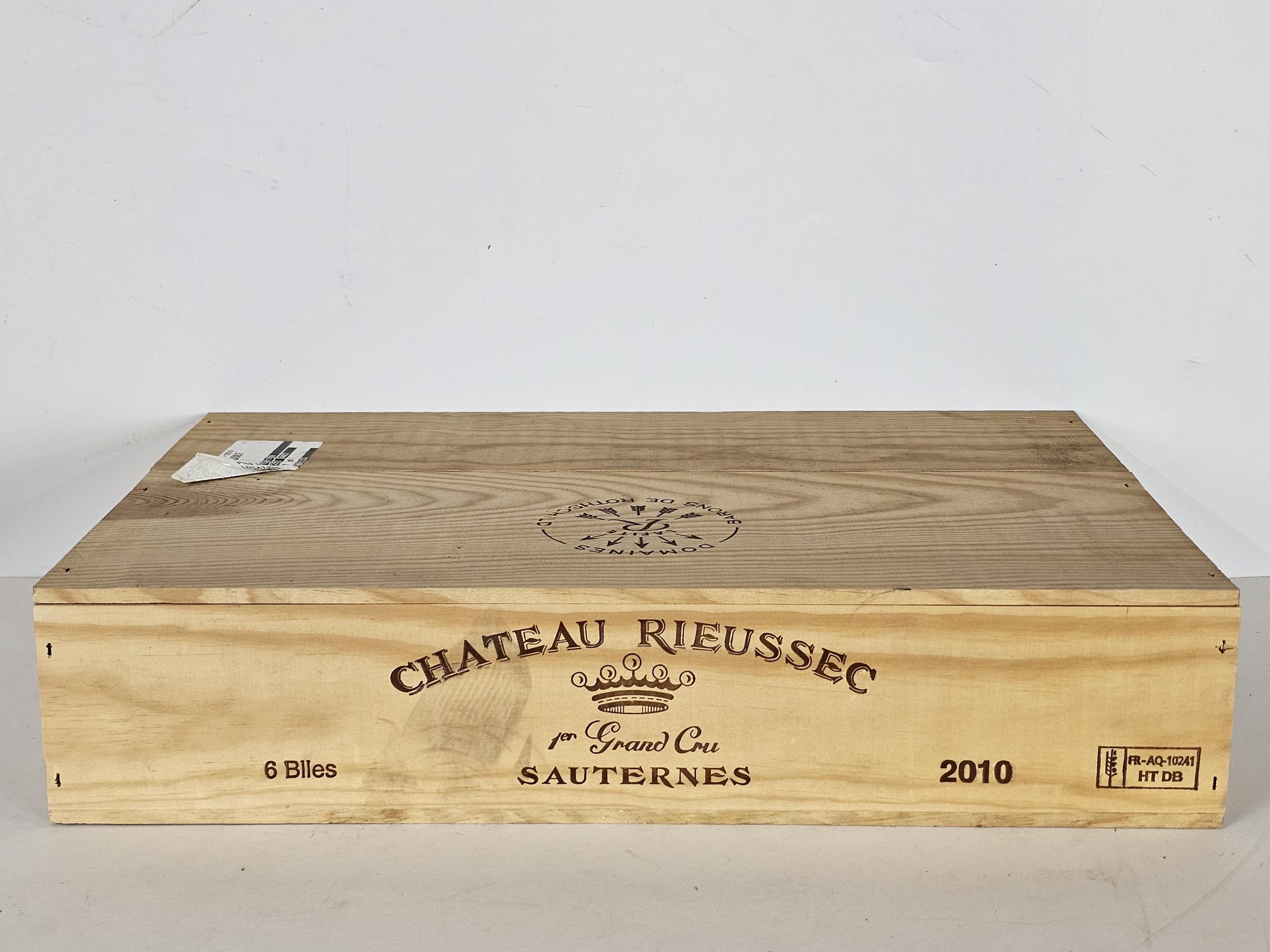 2010 Château Rieussec - 1st Grand Cru Classe - Sauternes. 6 x 75cl bottles, boxed - Image 5 of 5