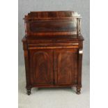 A Victorian mahogany chiffonier. H.127 W.89 D.57cm.