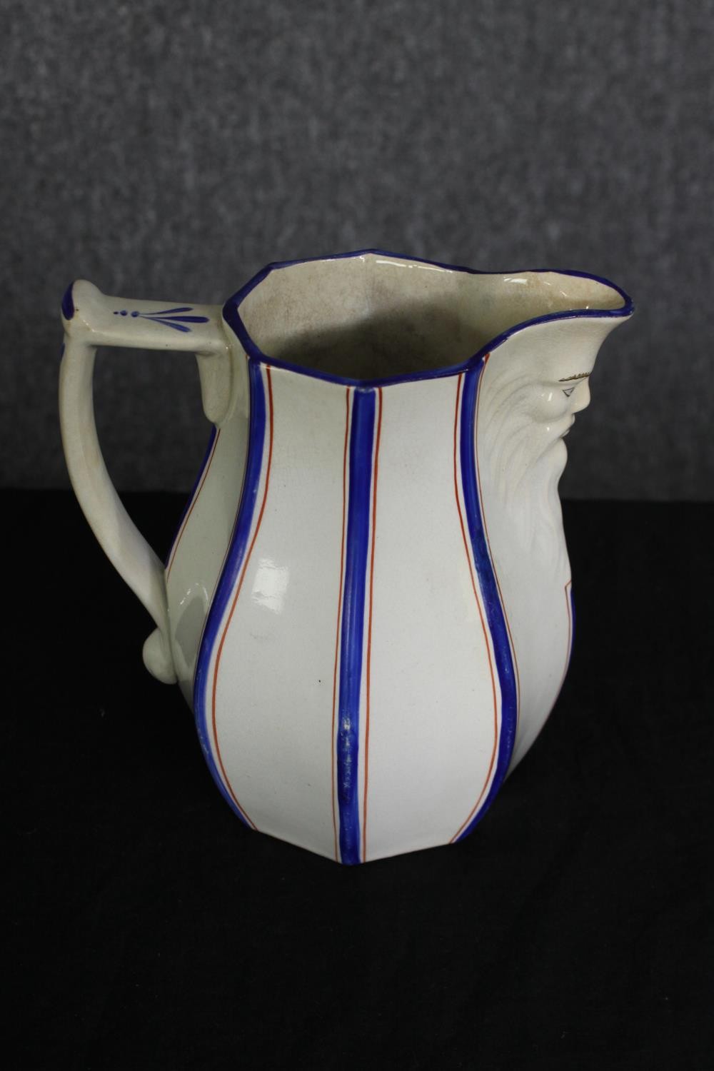 A group of various Staffordshire porcelain jugs. H.24cm. (largest). - Image 2 of 13