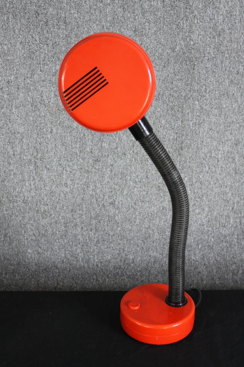 A vintage 1970's Hanimex red plastic reading lamp. H.61cm. - Image 3 of 7