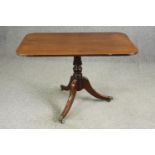 A Regency style tilt-top centre table, 19th century H.73 W.110 D.66cm.