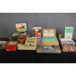 A collection of vintage puzzles and games, Totopoly etc. H.9 W.51 D.33cm. (largest).