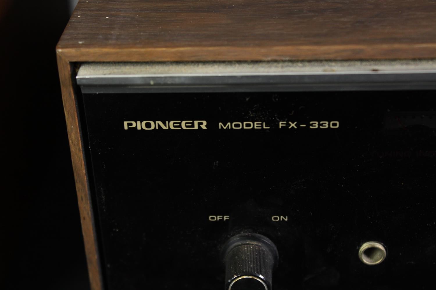 A vintage Pioneer turntable and amp, and a pair of Warfedale speakers. H.16 W.43 D.34cm. (largest). - Image 4 of 8