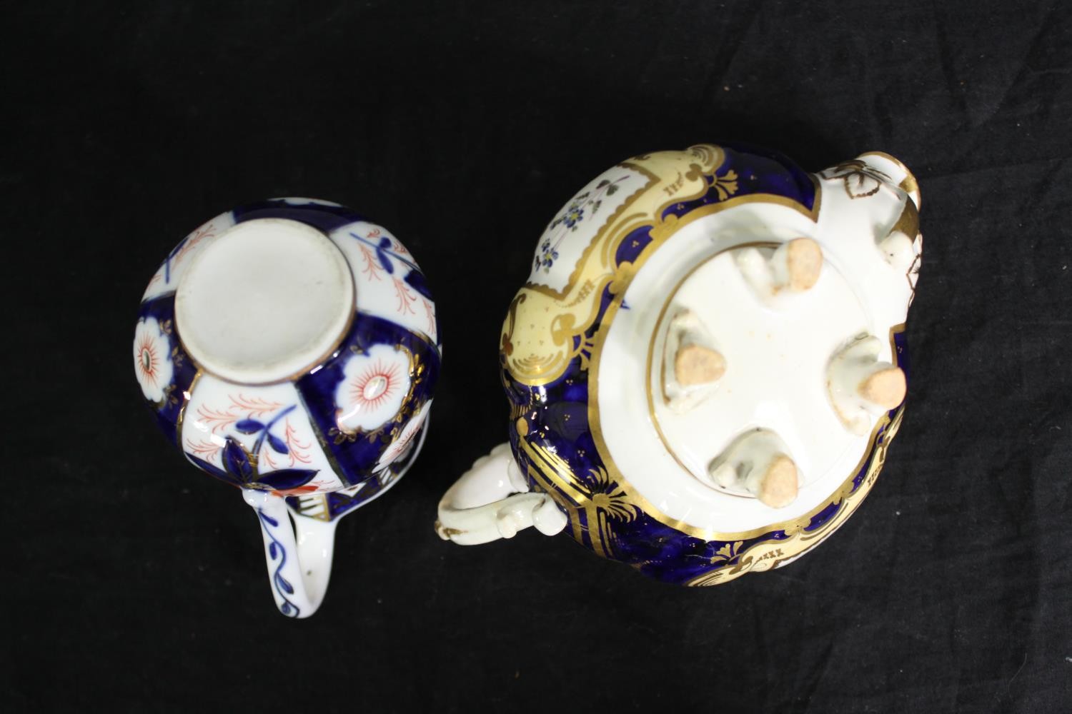 A group of various Staffordshire porcelain jugs. H.24cm. (largest). - Image 10 of 13