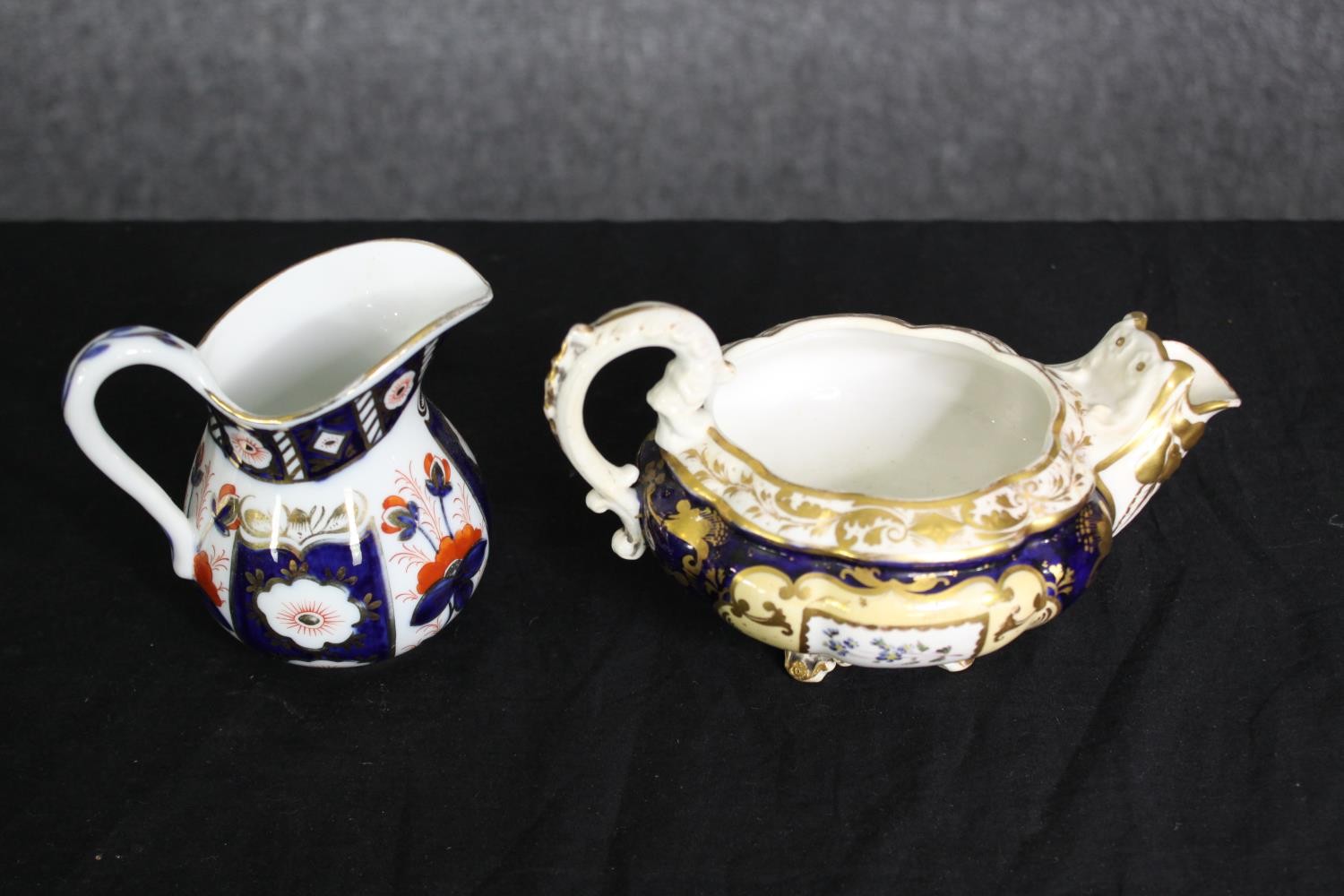 A group of various Staffordshire porcelain jugs. H.24cm. (largest). - Image 6 of 13