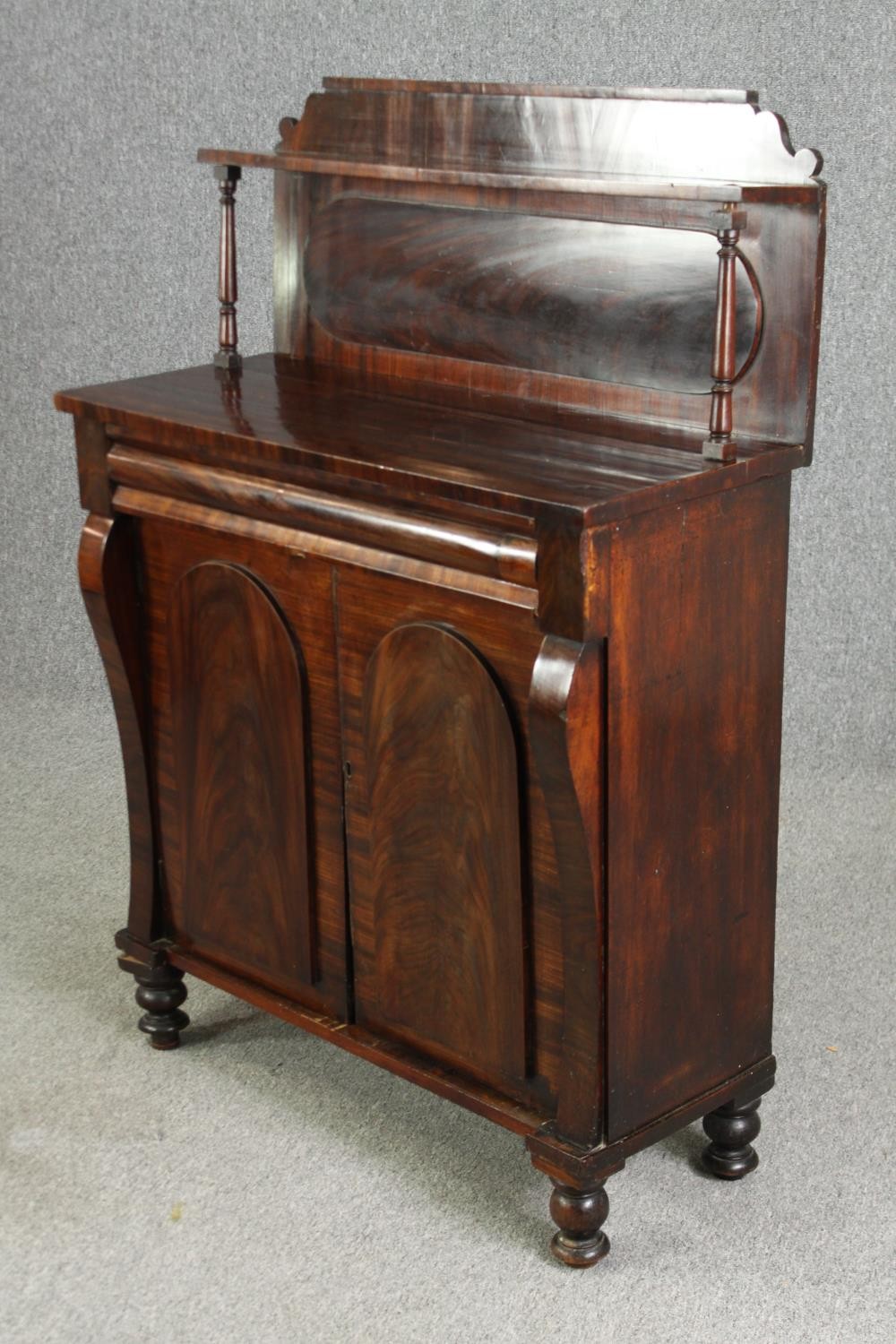 A Victorian mahogany chiffonier. H.127 W.89 D.57cm. - Image 5 of 6