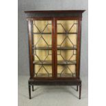 A George III style mahogany and astragal glazed display cabinet, early 20th century, H.173 W.112 D.
