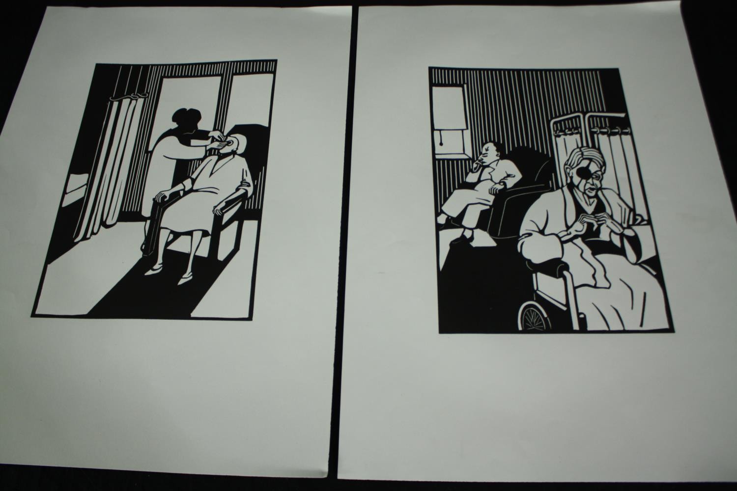 An interesting portfolio of eleven Pop Art and Surrealist style lithographs, woodcut prints and some - Image 5 of 9