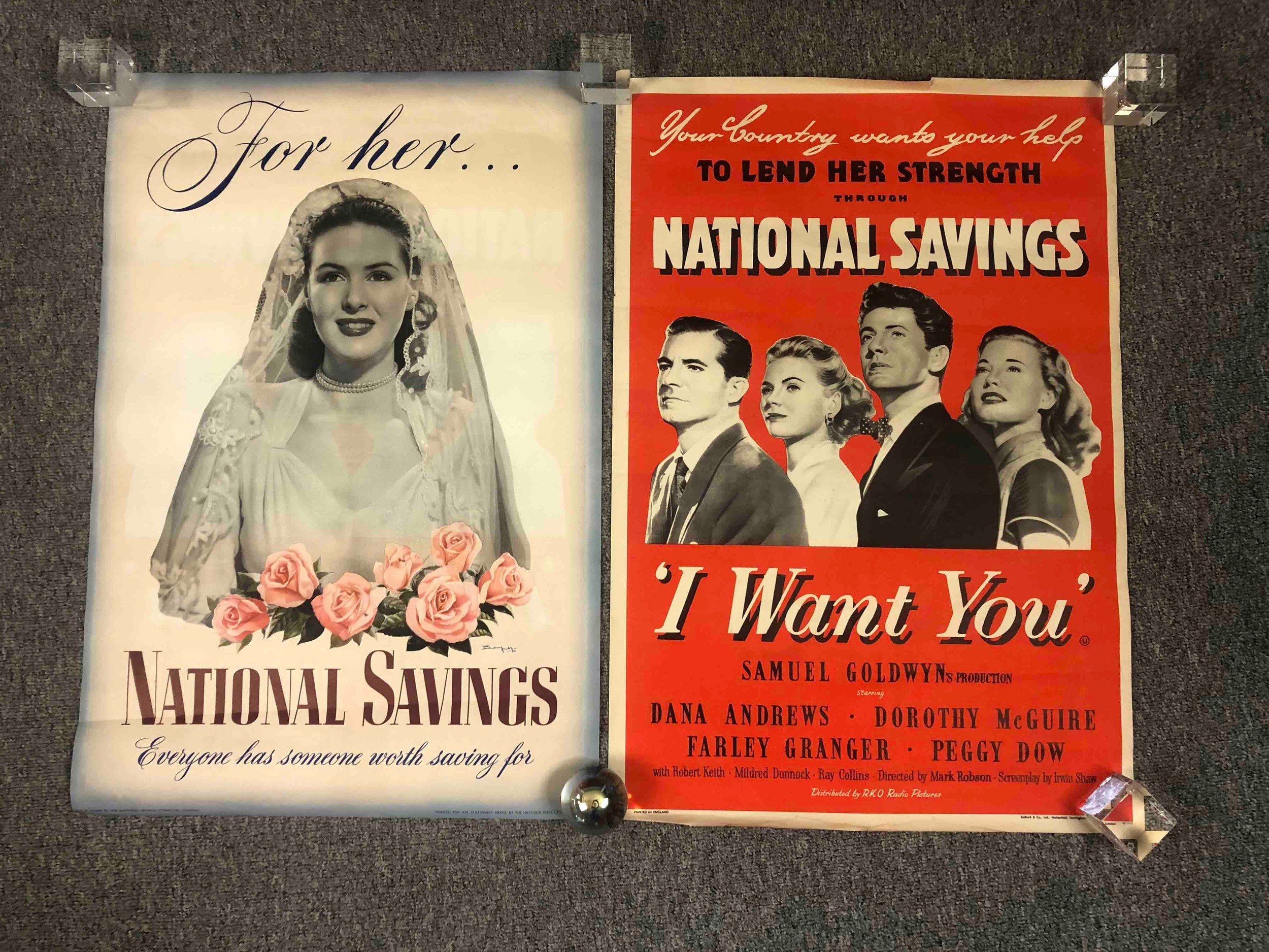 A group of six vintage film posters including Danny Kaye, together with National Savings advertising - Image 10 of 12