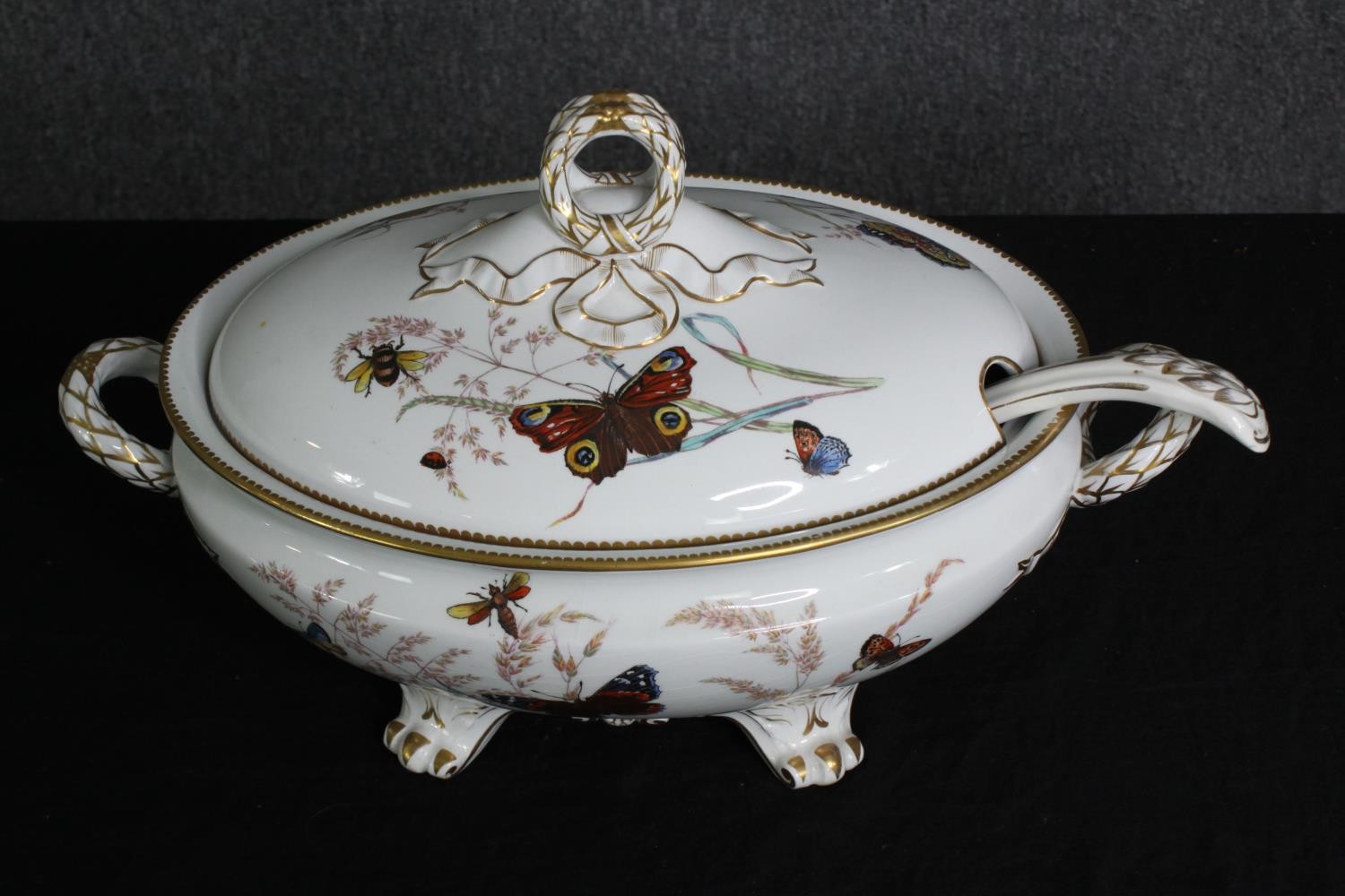 A group of four various 19th century tureens, including Derby and other Staffordshire porcelain, one - Image 14 of 15