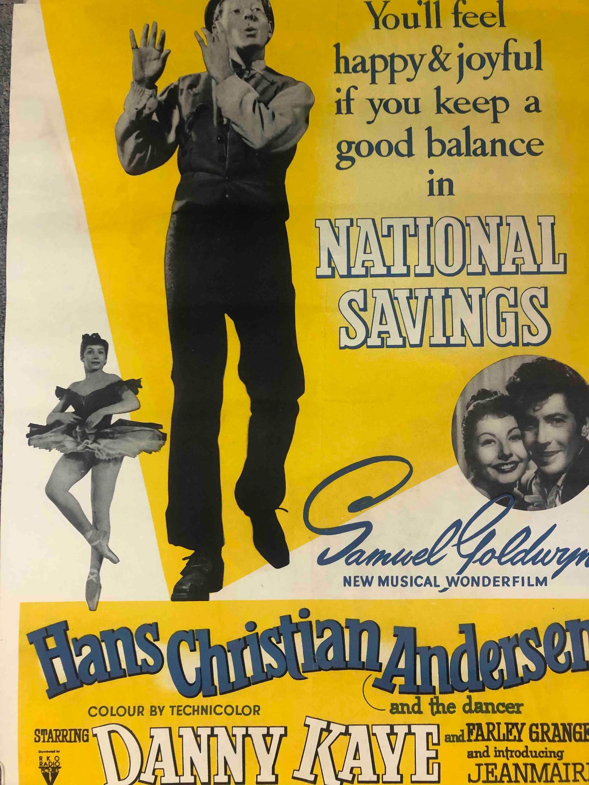 A group of six vintage film posters including Danny Kaye, together with National Savings advertising - Image 3 of 12