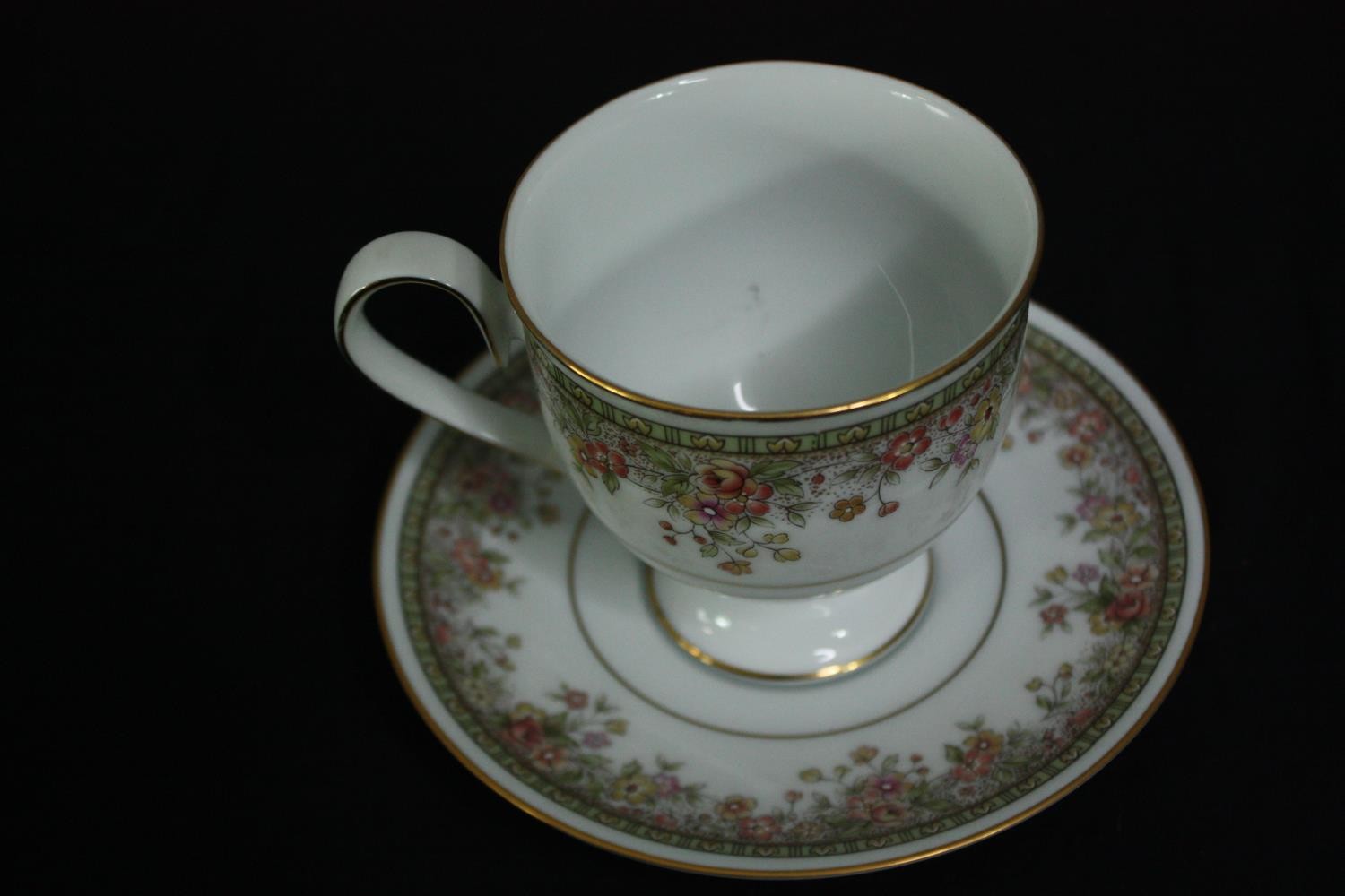 A Noritake 'Morning Jewel' part dinner service. L33 W.28cm. (largest). - Image 5 of 11