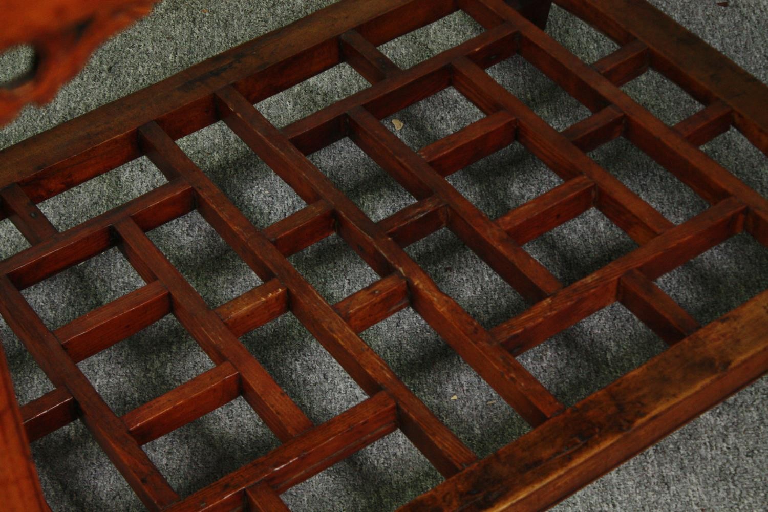 An early 20th century Chinese hardwood side cabinet. H.86 W.85 D.57cm. - Image 6 of 8