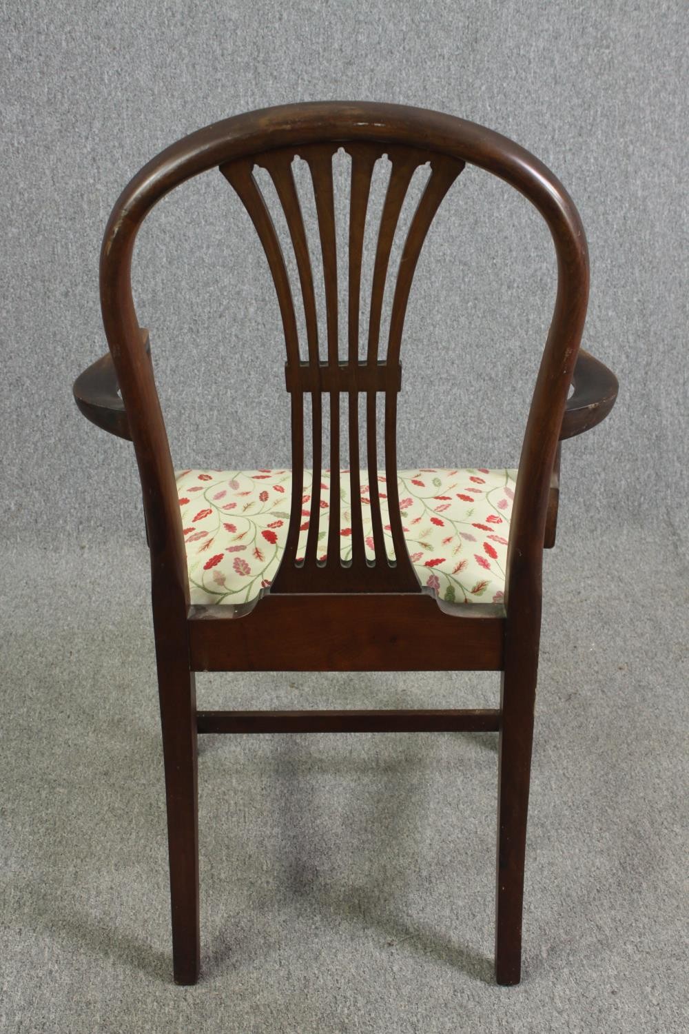 A set of six Hepplewhite style dining chairs, early 20th century. - Image 9 of 9