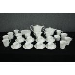 A Wedgwood 'Colosseum' eight piece tea service. H.17cm. (largest).