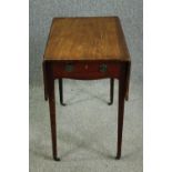 A George III mahogany Pembroke table. H.70 W.96 D.73cm.