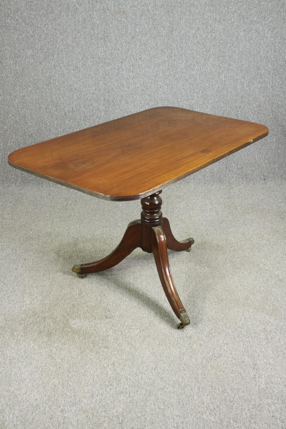 A Regency style tilt-top centre table, 19th century H.73 W.110 D.66cm. - Bild 3 aus 7