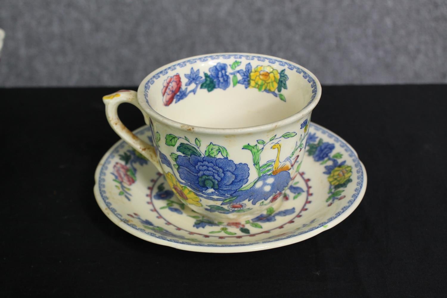 A Mason's Ironstone Regency pattern part tea service. Dia.25cm. (largest). - Image 3 of 7