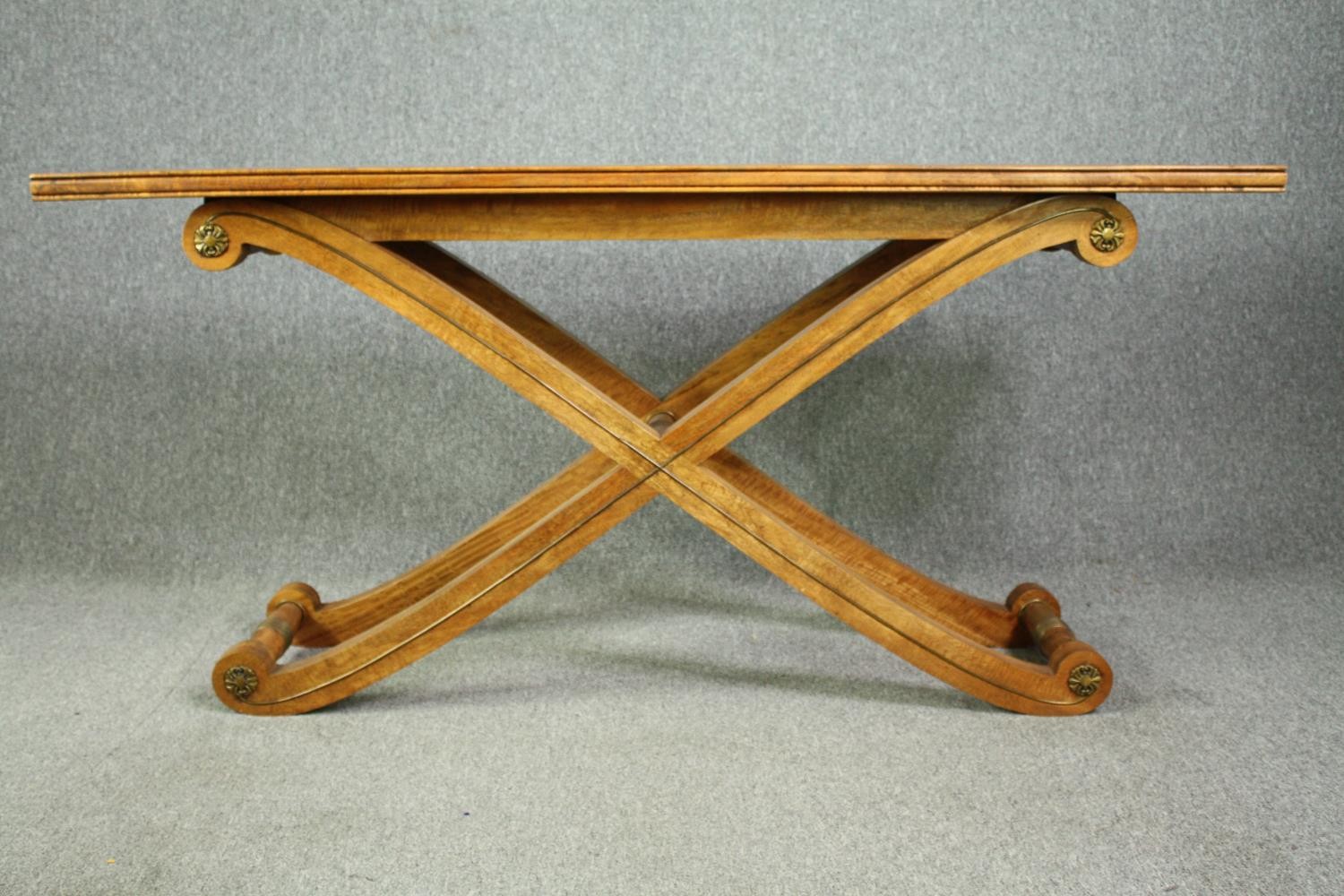 An American console table by Maitland-Smith, with a satin birch parquetry inlaid and crossbanded - Image 4 of 10