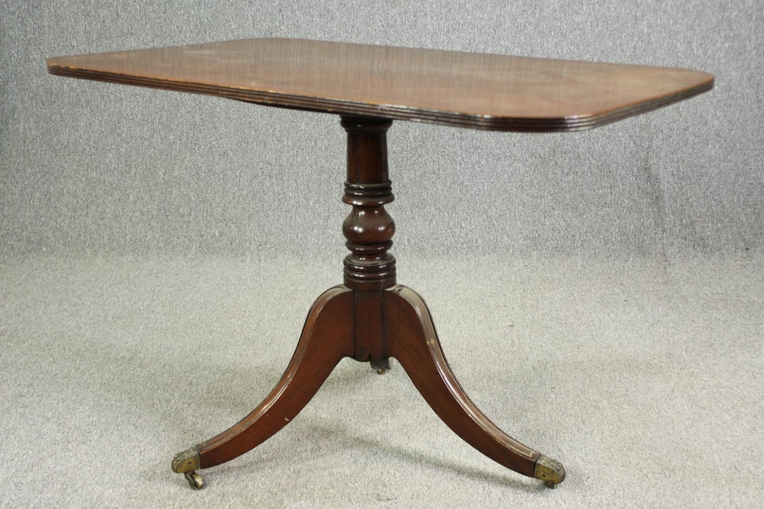 A Regency style tilt-top centre table, 19th century H.73 W.110 D.66cm. - Bild 4 aus 7