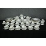 A Royal Worcester 'Padua' part dinner service. L.39 W.33cm. (largest).