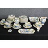 A Mason's Ironstone Regency pattern part tea service. Dia.25cm. (largest).