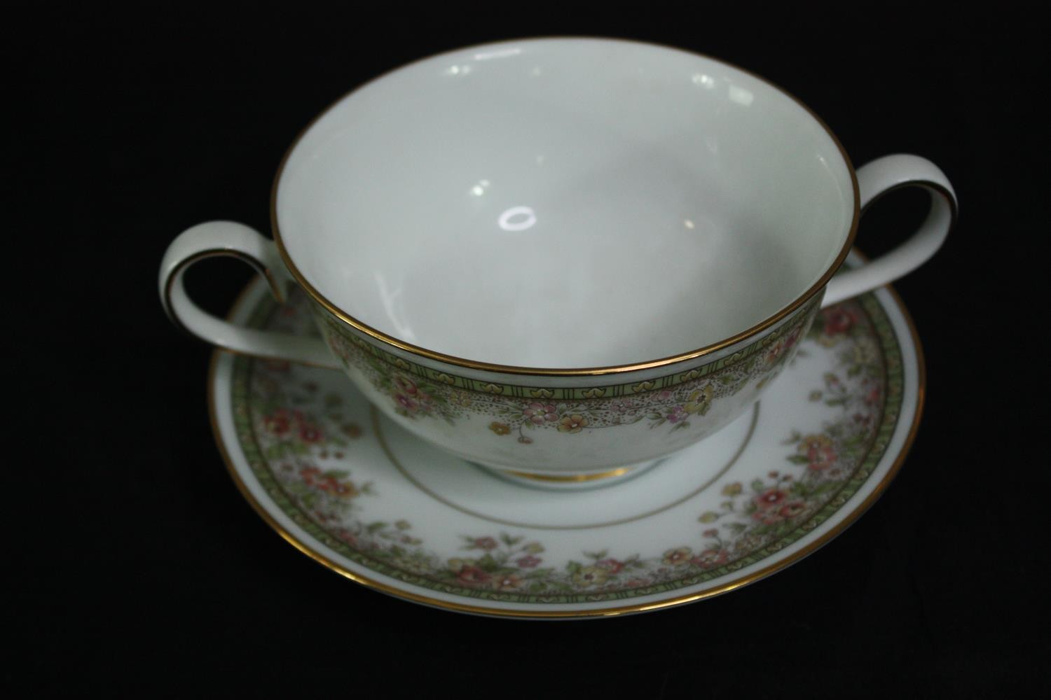 A Noritake 'Morning Jewel' part dinner service. L33 W.28cm. (largest). - Image 7 of 11