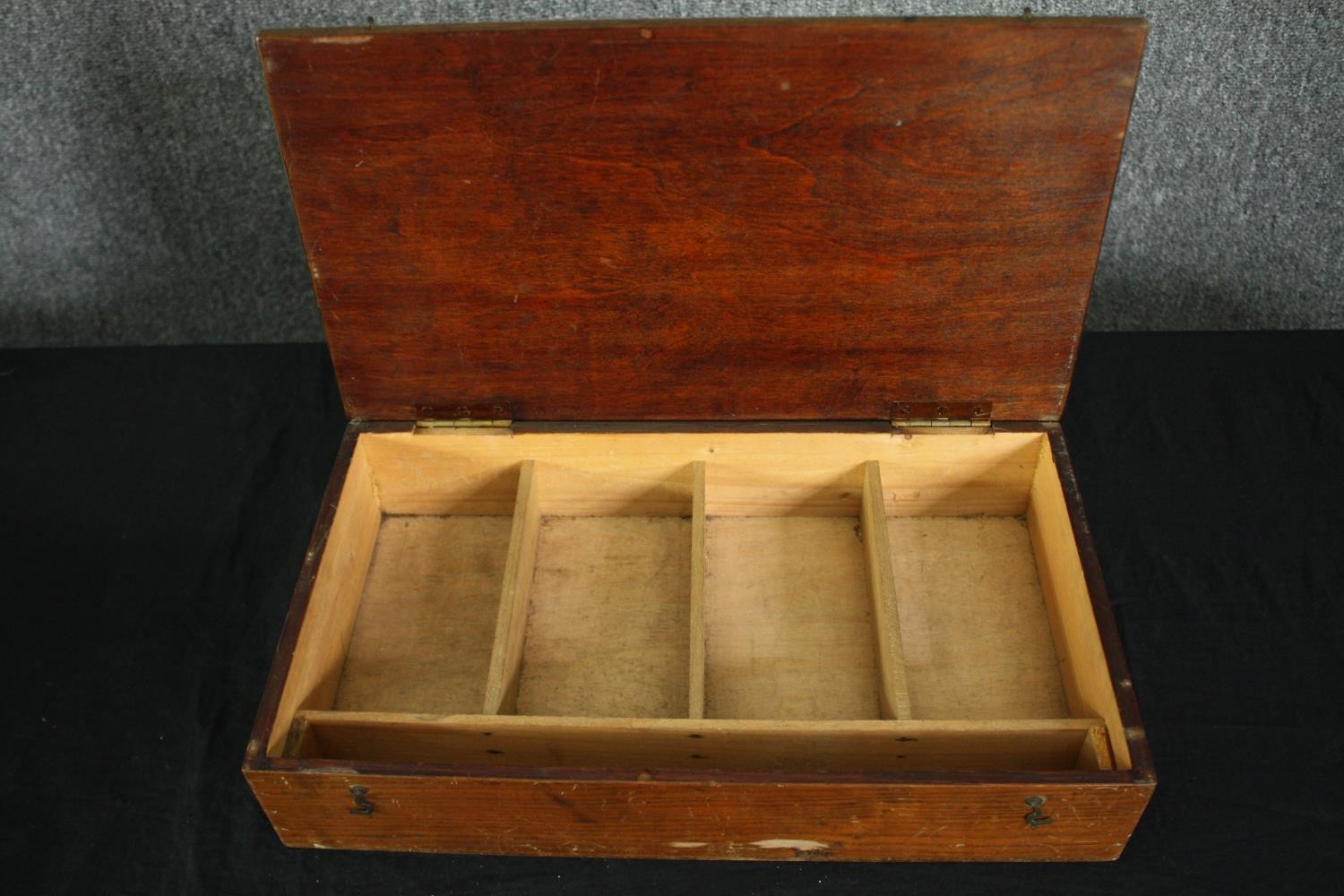 A group of four boxes, in various woods. H.7 W.35 D.27cm. (largest). - Image 8 of 10