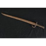 An 1866 pattern French Chassepot sword bayonet. L.71cm.