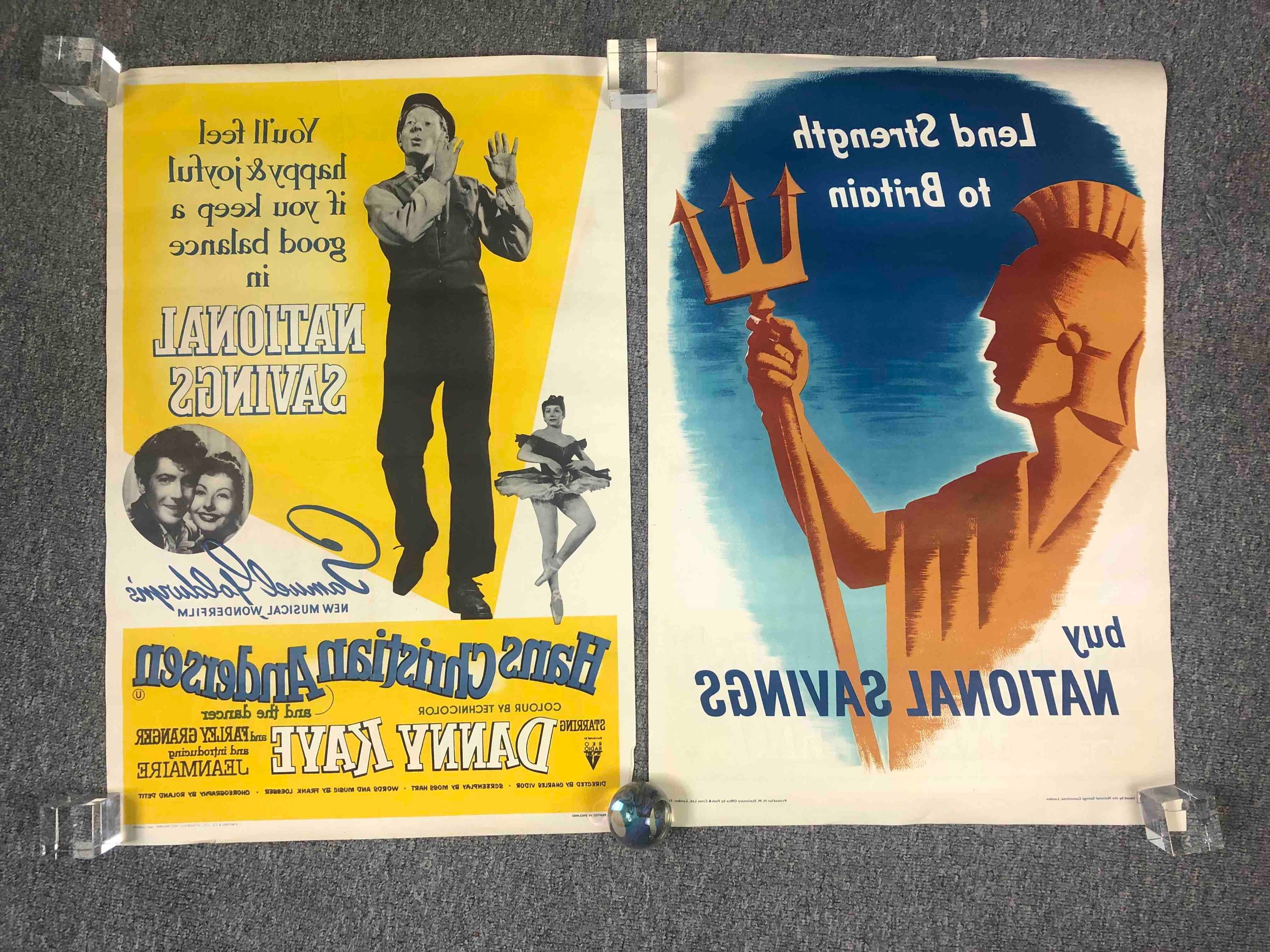 A group of six vintage film posters including Danny Kaye, together with National Savings advertising - Bild 2 aus 12