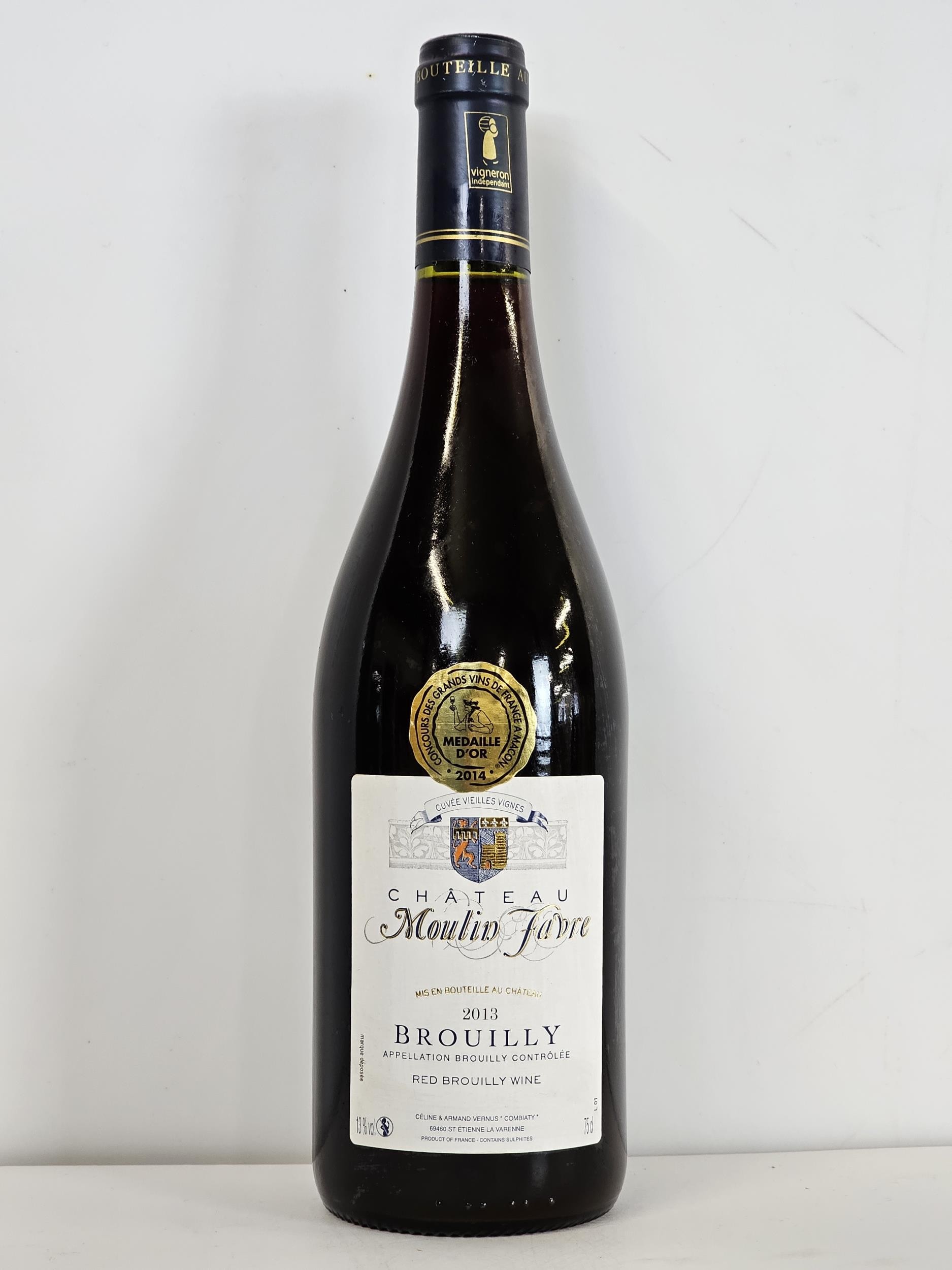 2013 Château Moulin Favre Brouilly Vieilles Vignes, Beaujolais, France. 75cl along with a 2012 - Image 2 of 8