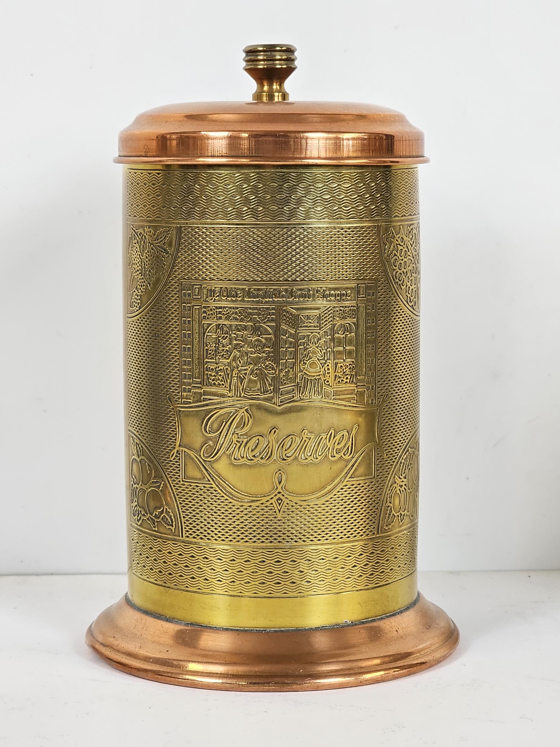 Large quantity of brass items including a Lipton British Empire Exhibition tea caddy and a desk - Image 9 of 17