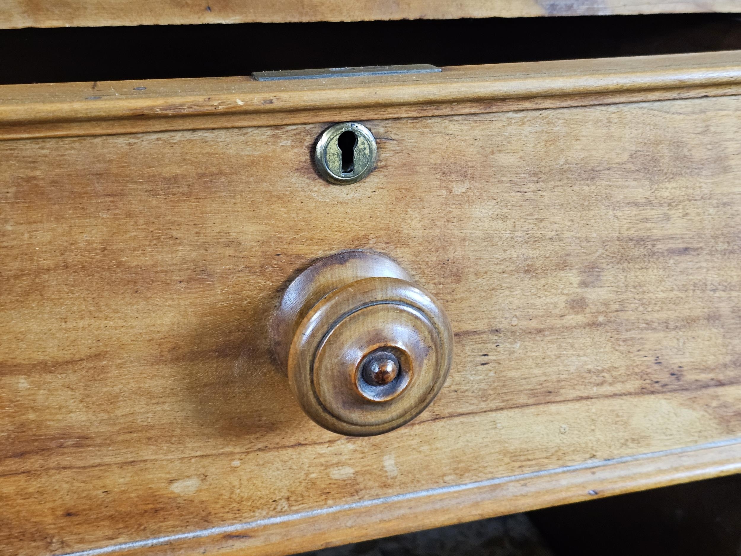 A Victorian satinwood chest of drawers. H.112 W.108 D.51cm. - Image 3 of 7