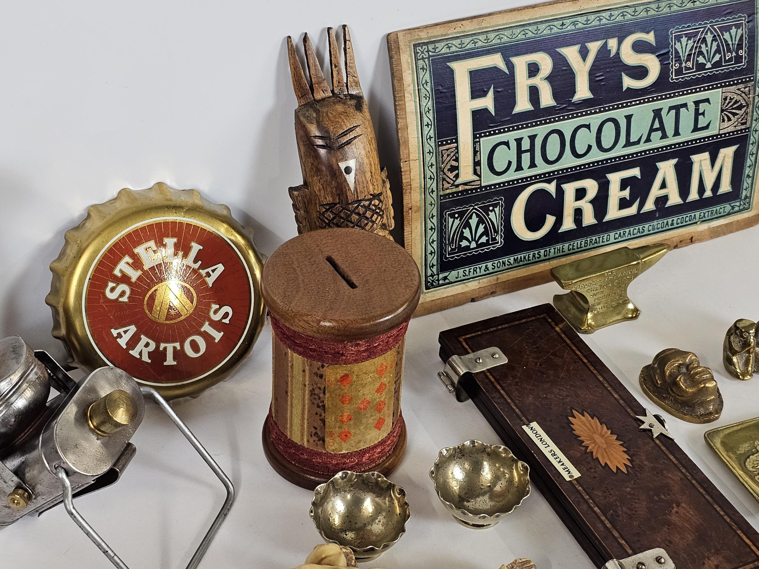 Large qty of collectables including a vintage cycle lamp. - Image 2 of 5