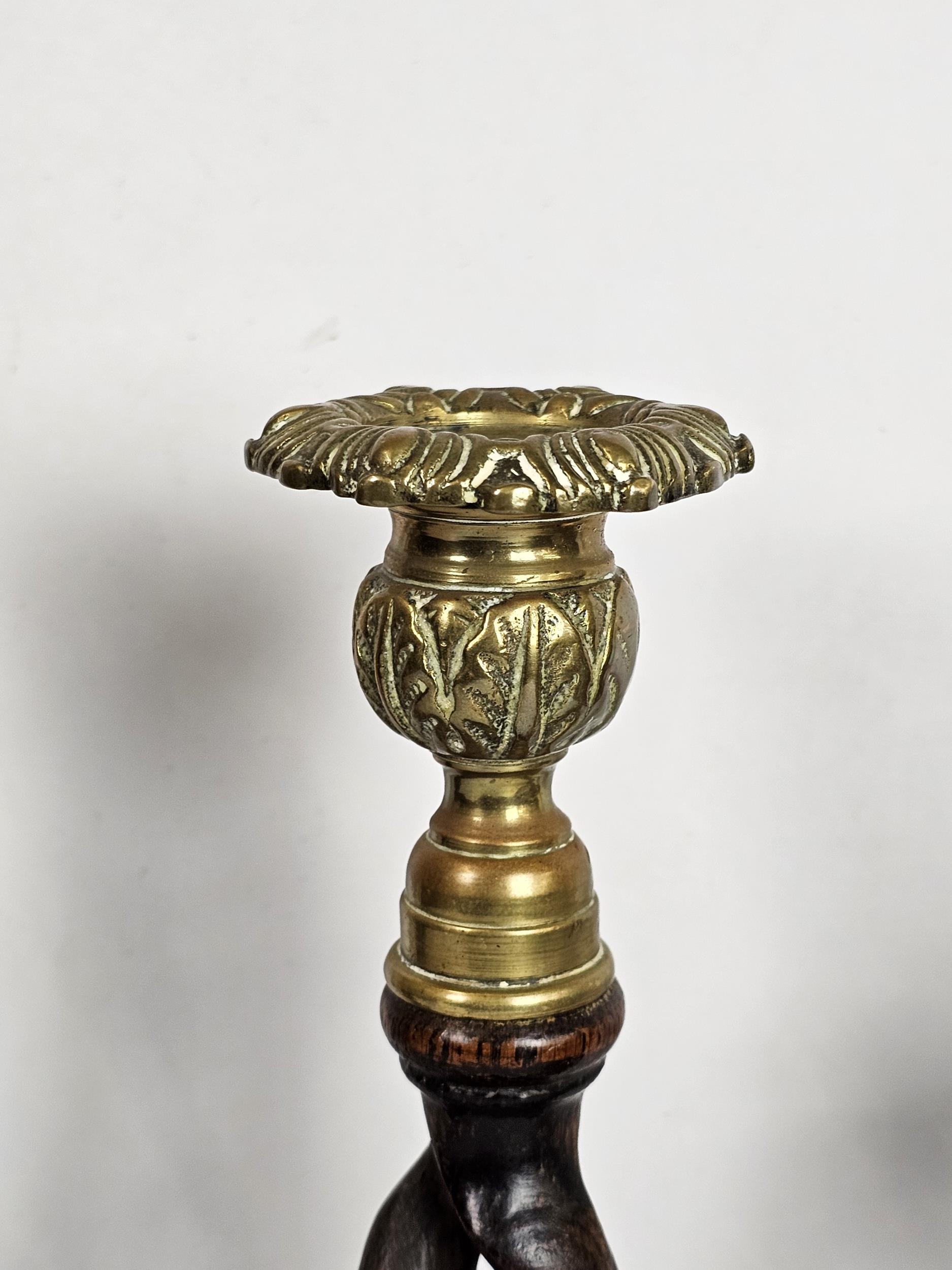 A good collection of 19th and 20th century pairs of candlesticks including 'King of Diamonds, Barley - Image 3 of 5