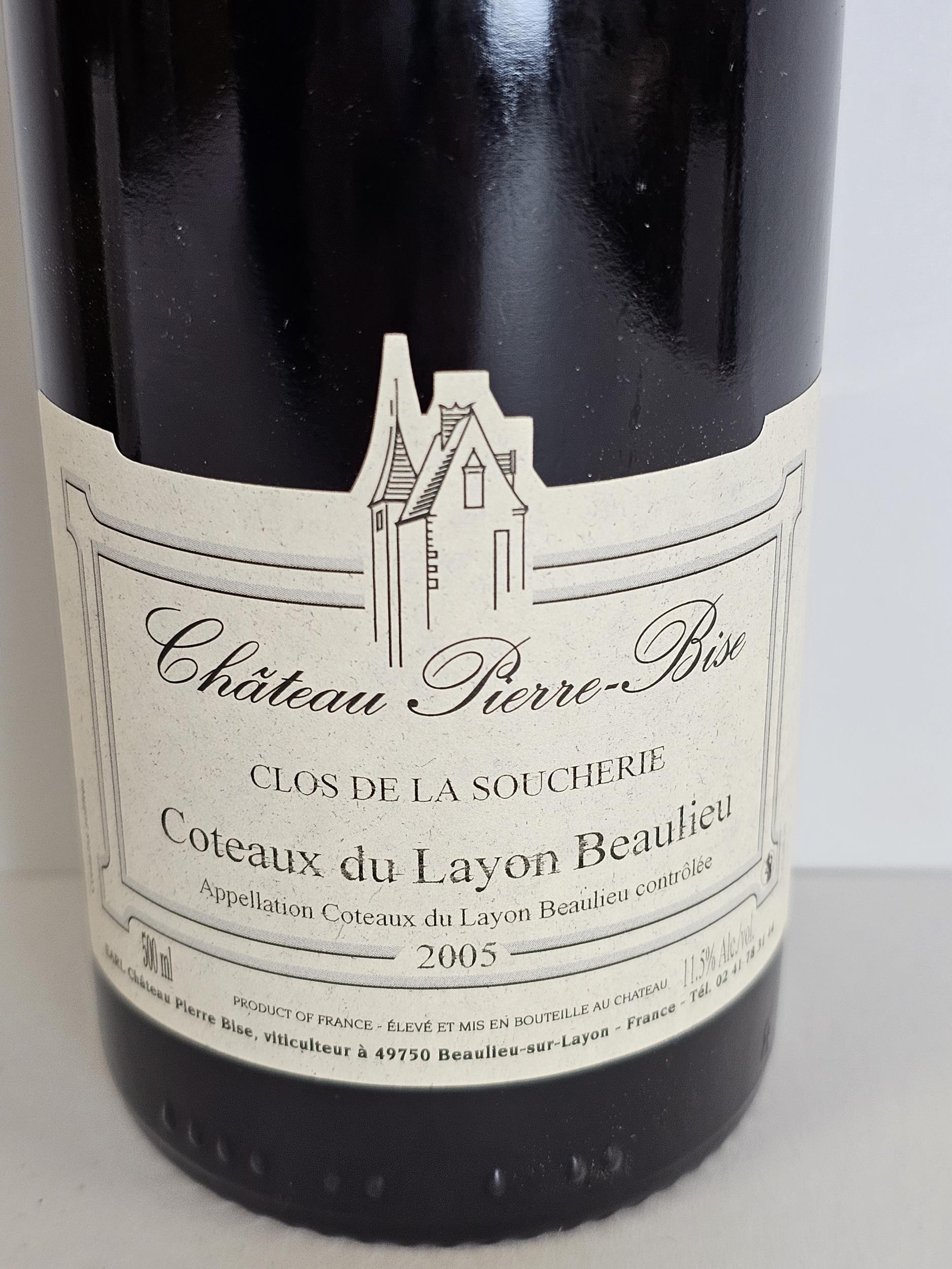 2005 Château Pierre-Bise Coteaux du Layon Beaulieu-sur-Layon Clos de la Soucherie Loire, France - Image 5 of 5