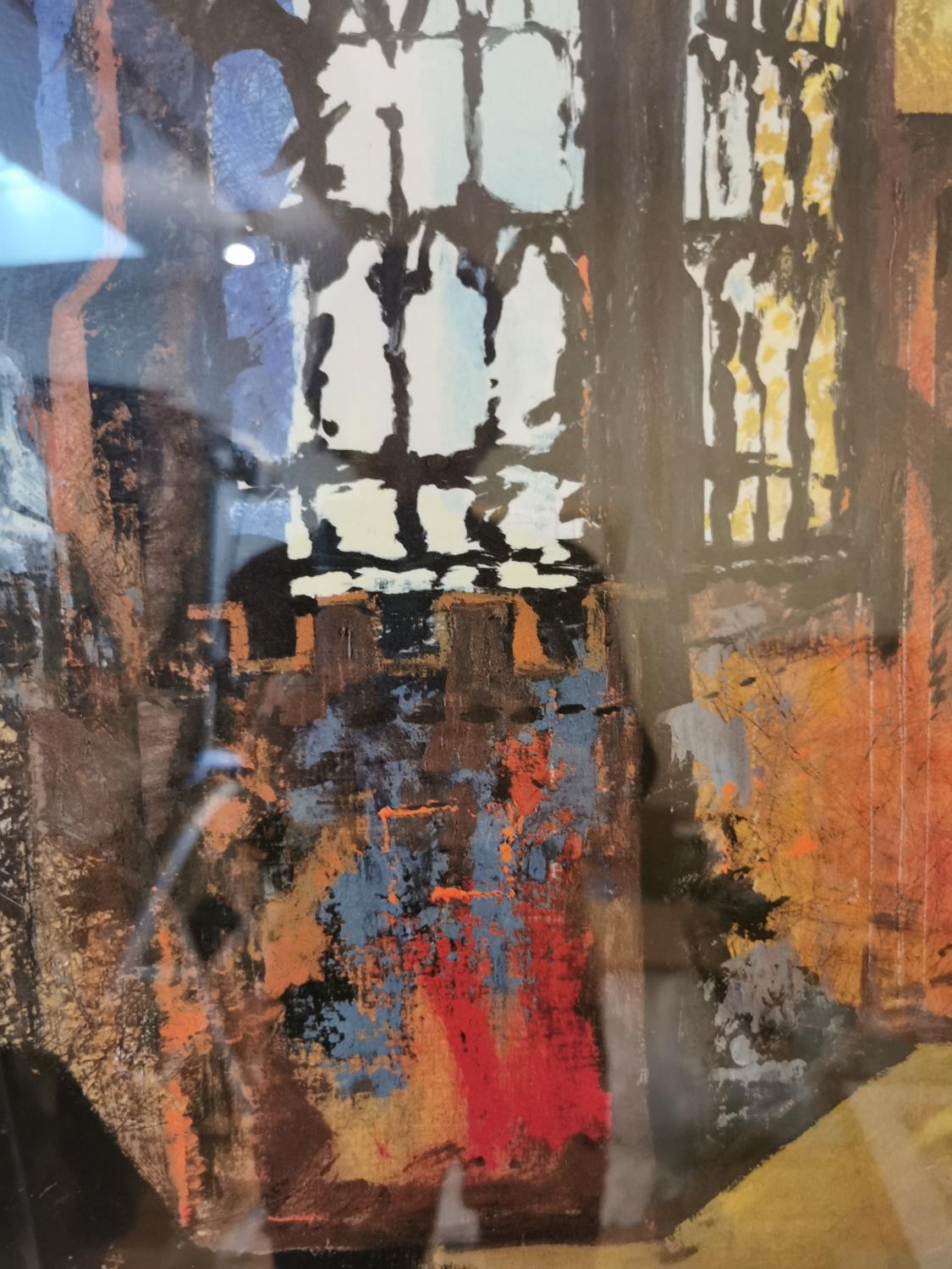 John Piper, British (1903 - 1992), screen-print of ' Interior of Coventry Cathedral ', printed - Bild 6 aus 9