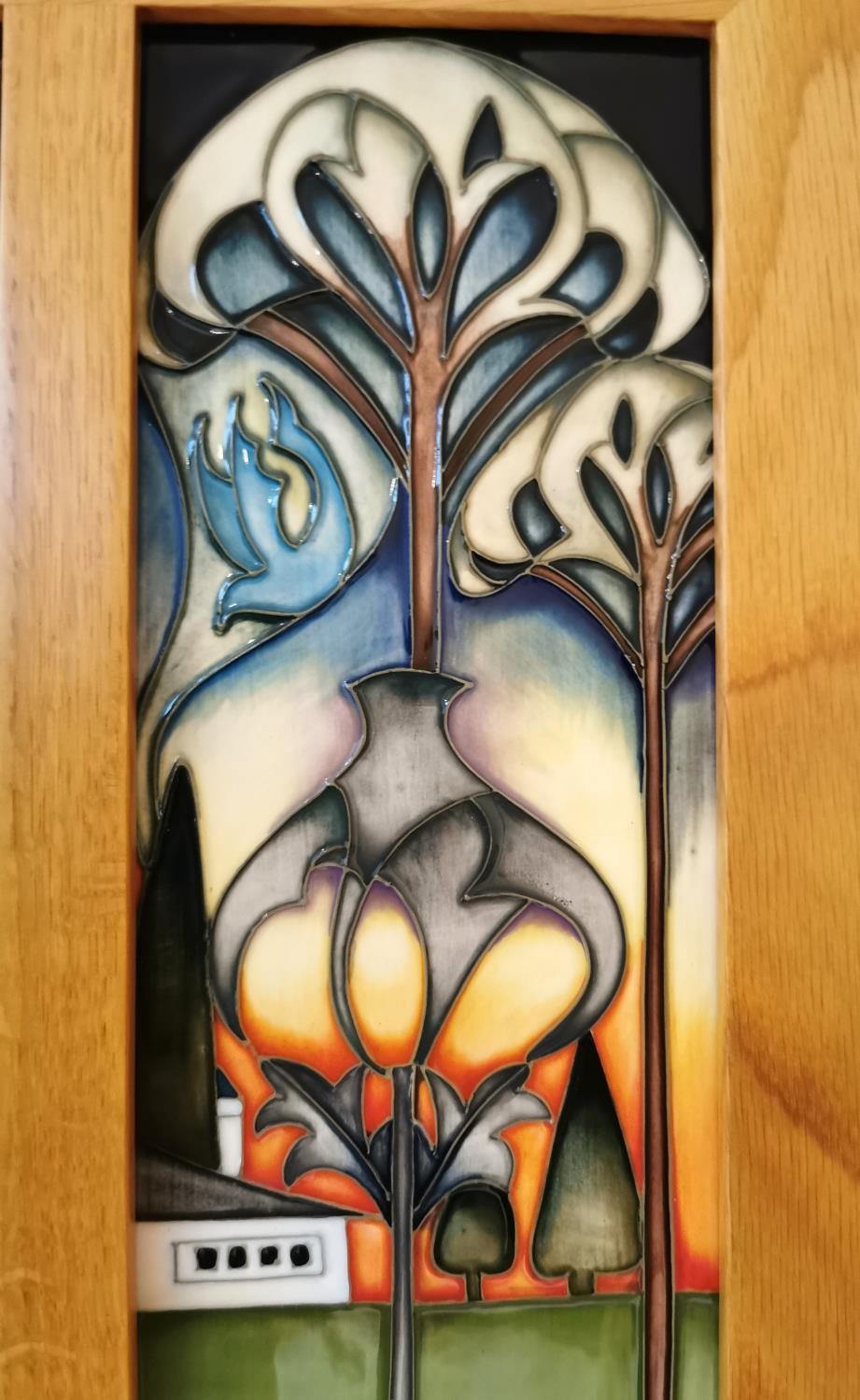 Kerry Goodwin for Moorcroft, Eventide House, The Gate, limited edition boxed pottery triptych, - Image 4 of 9