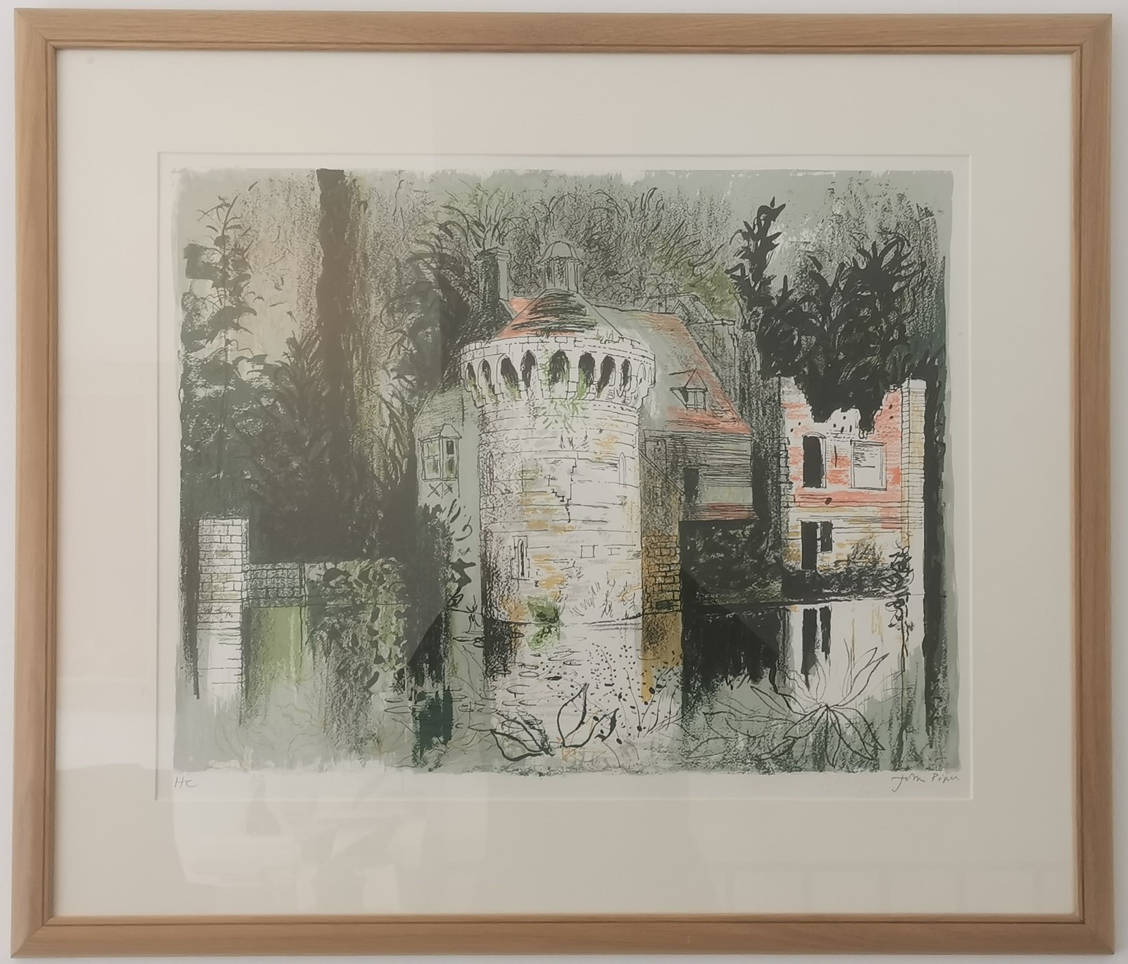 John Piper, British (1903 -1992), lithograph in colours, Hors D' Commerce, 'Scotney Castle, Kent', - Image 2 of 8