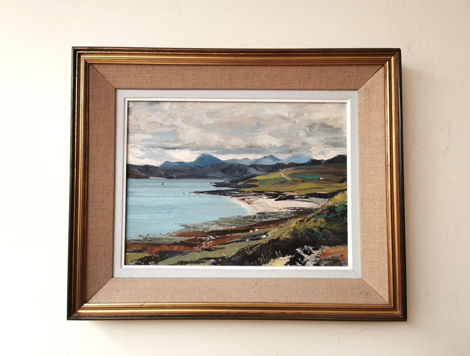 Sheila McLeod Robertson, British (1927 - 2020), oil on board, 'An Teallach Range from Gruinard - Image 2 of 9