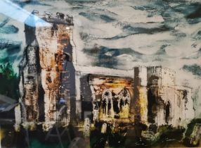 John Piper, British (1903 - 1992), signed limited edition etching with aquatint, 'Ivychurch,