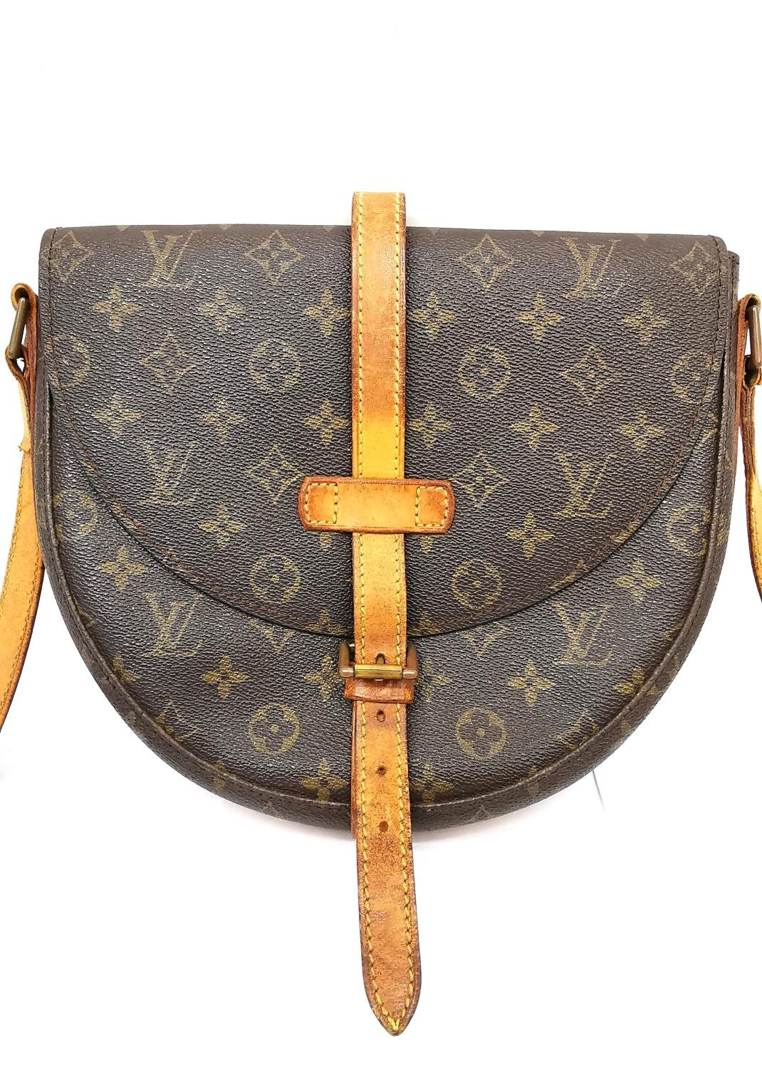 A Louis Vuitton Chantilly monogram shoulder bag, with tan leather adjustable strap. W.6.5 L.27 H. - Image 2 of 7